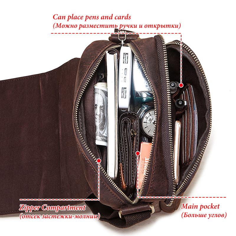 Vintage Crazy Horse Leather Me - Luxury Bags For Men Brands のレビューと価格