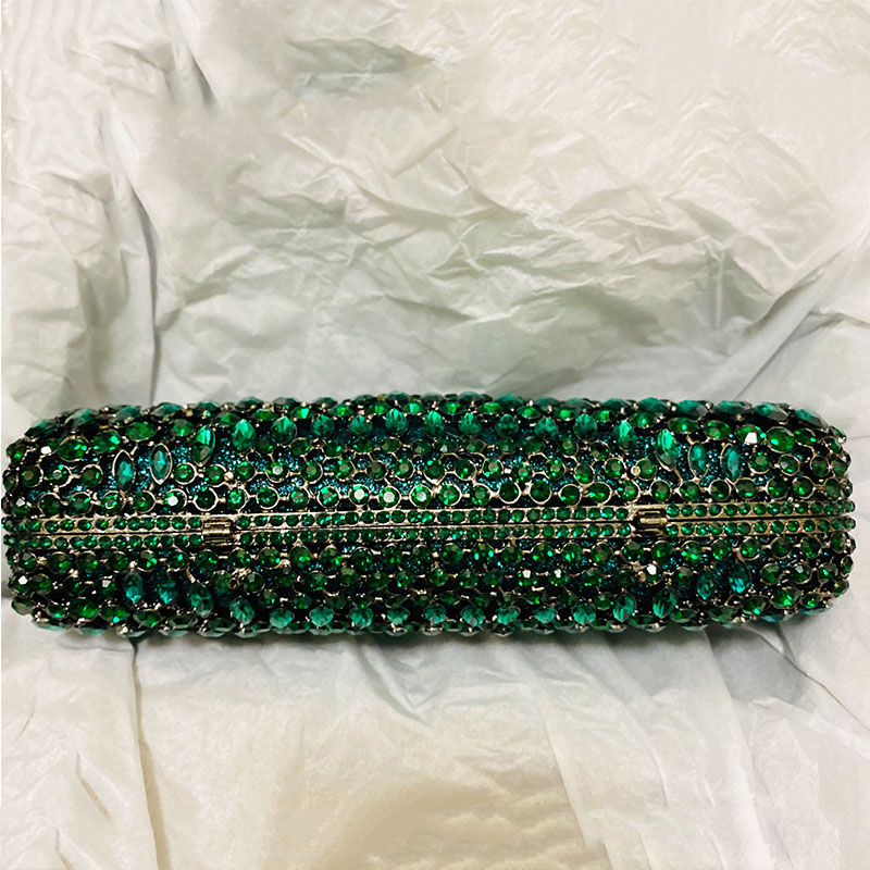 Luxury Green Rhinestone Evenin - Luxury Bags Green のレビューと価格