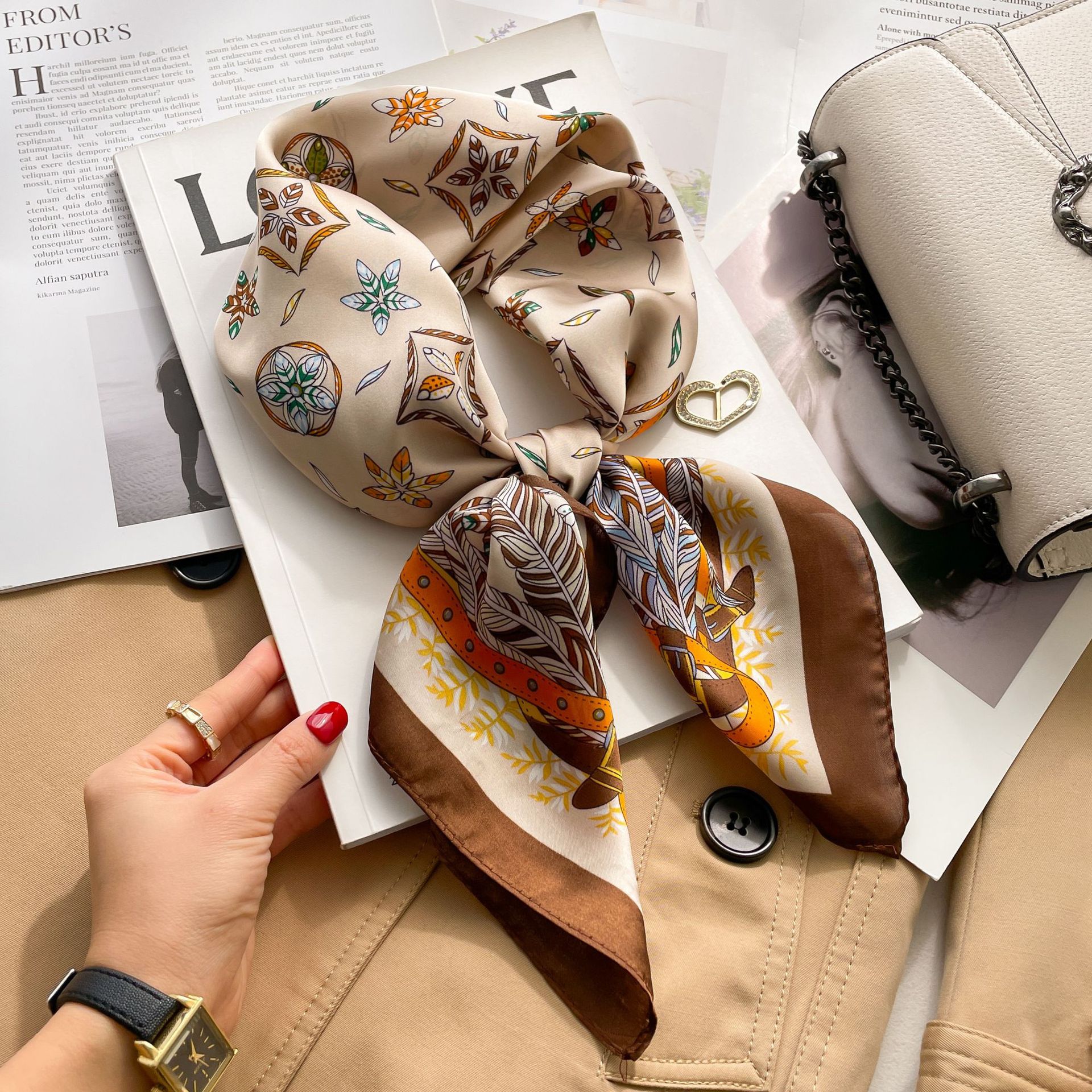 Luxury Fashion Print 70*70cm S - Luxury Bags Casual のレビューと価格