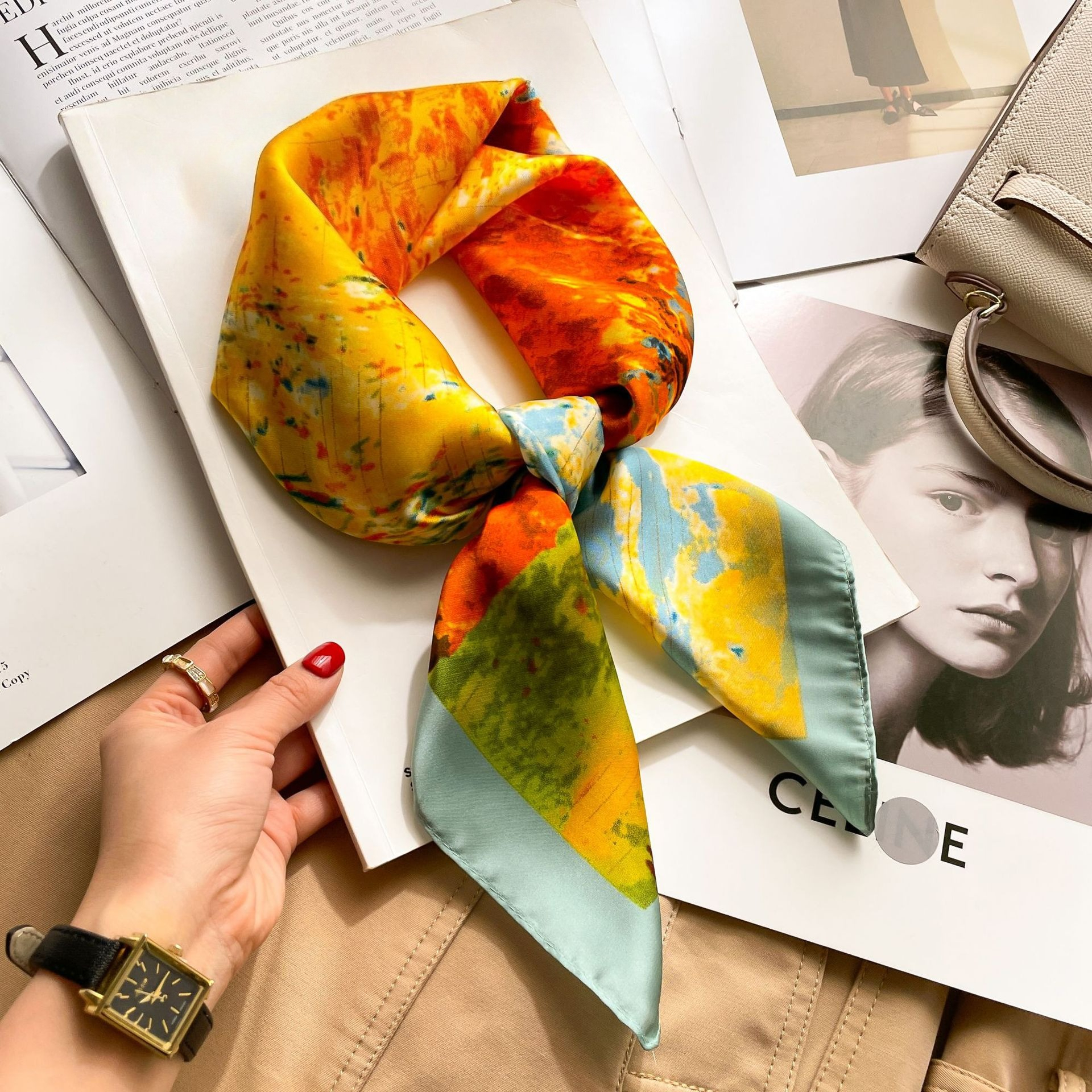 Luxury Fashion Print 70*70cm S - Luxury Bags Casual のレビューと価格