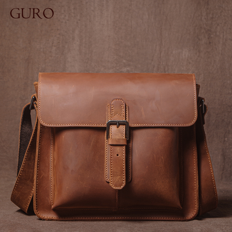 GURO Luxury Brand Genuine Leat - Luxury Bags For Men Brands のレビューと価格