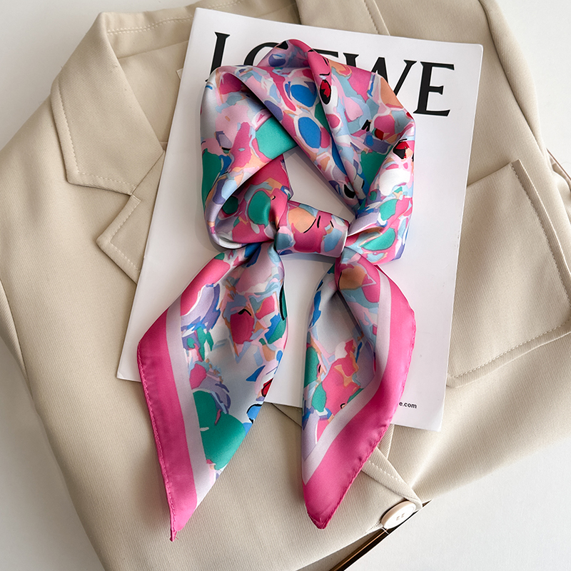 Luxury Floral Print Square Sil - Luxury Bags Expensive のレビューと価格