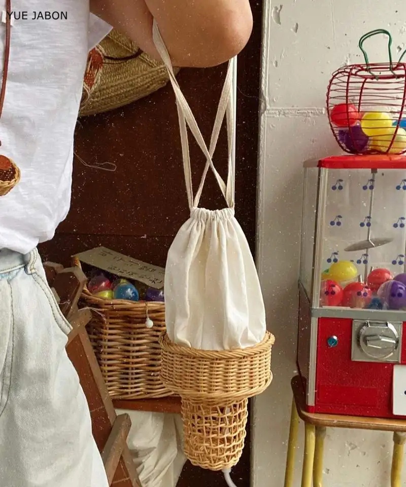 Ice Cream Design Woven Bag Swe - Luxury Bags Cute のレビューと価格
