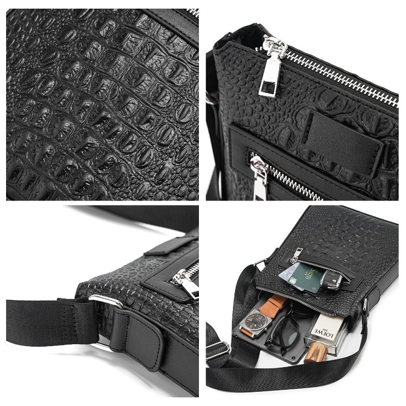 Alligator Leather Men's Crossb - Luxury Bags For Men Brands のレビューと価格