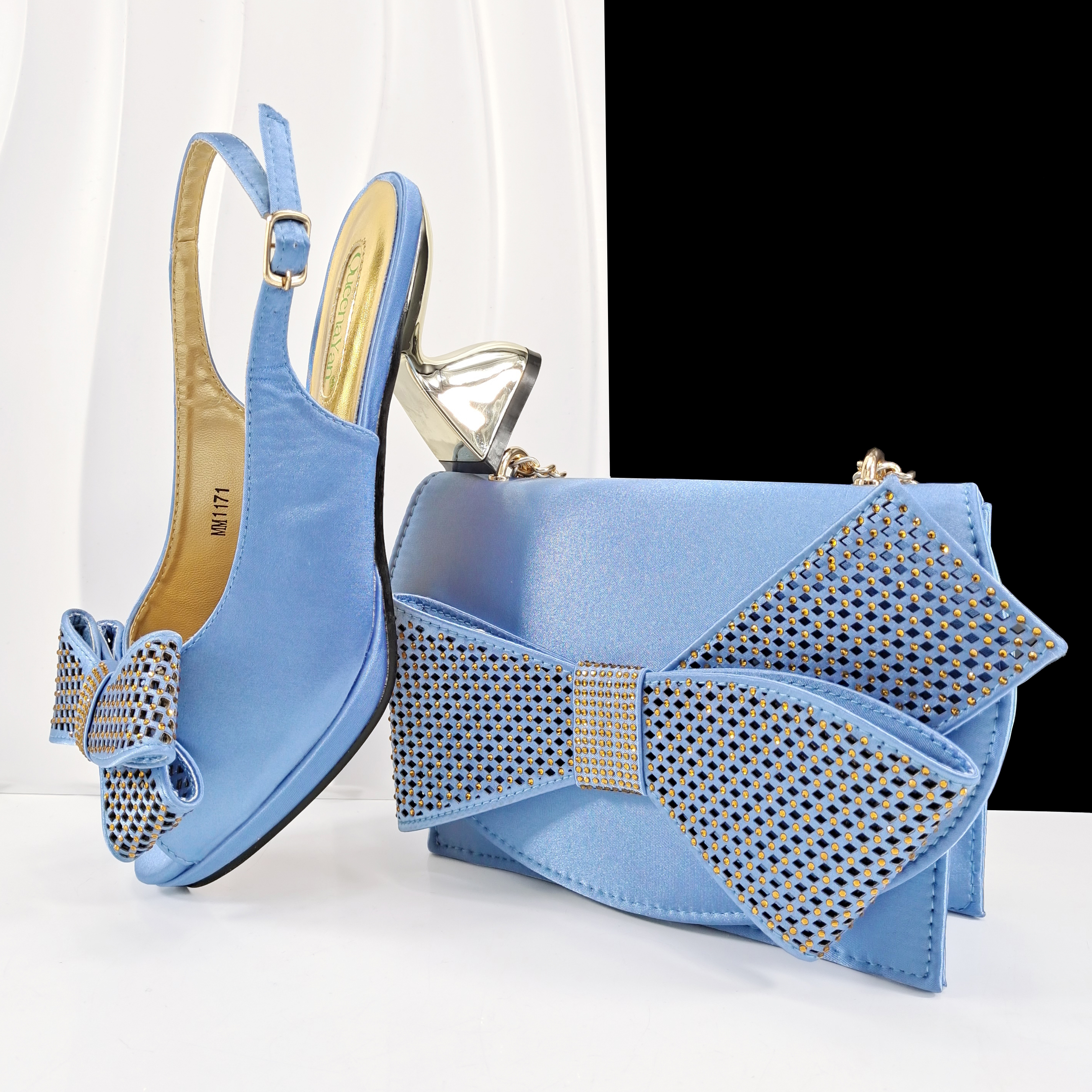 Queena Yan Sky Blue Color Peep - Luxury Bags And Shoes のレビューと価格