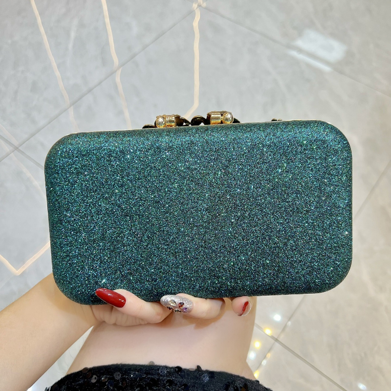 Fashion Diamond-Encrusted Clut - Luxury Bags Green のレビューと価格