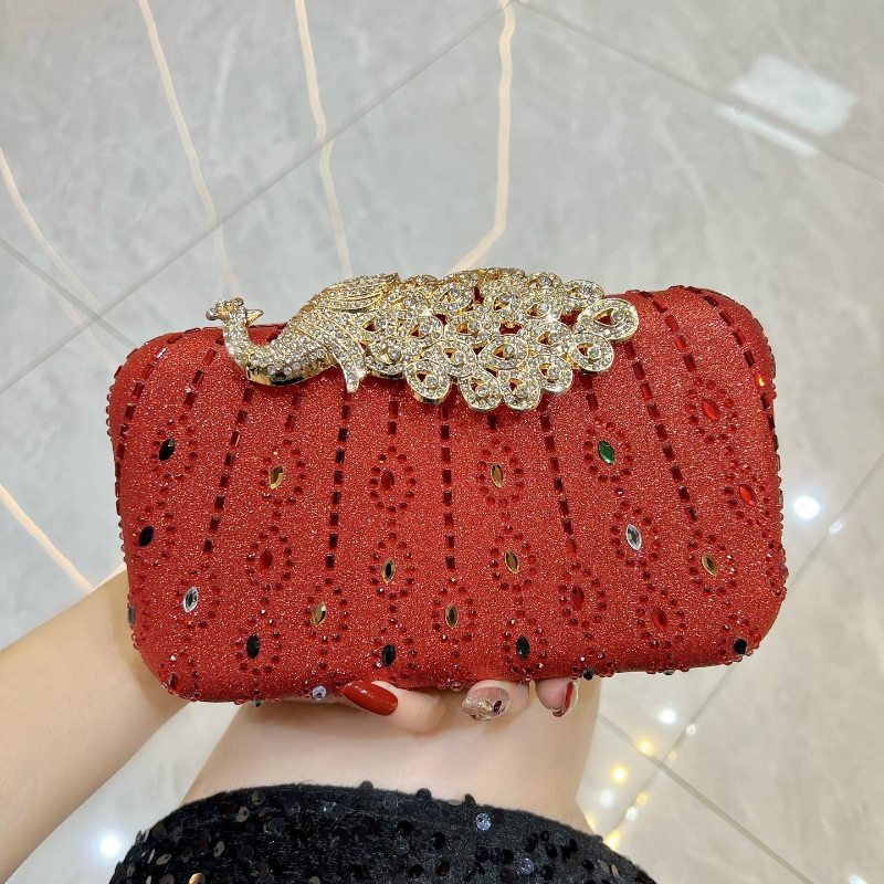 Fashion Diamond-Encrusted Clut - Luxury Bags Green のレビューと価格