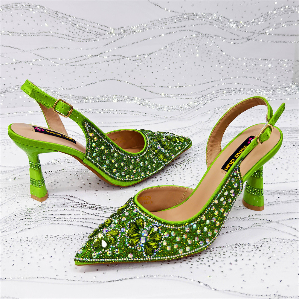 Luxury Green Rhinestone Party  - Luxury Bags Green のレビューと価格
