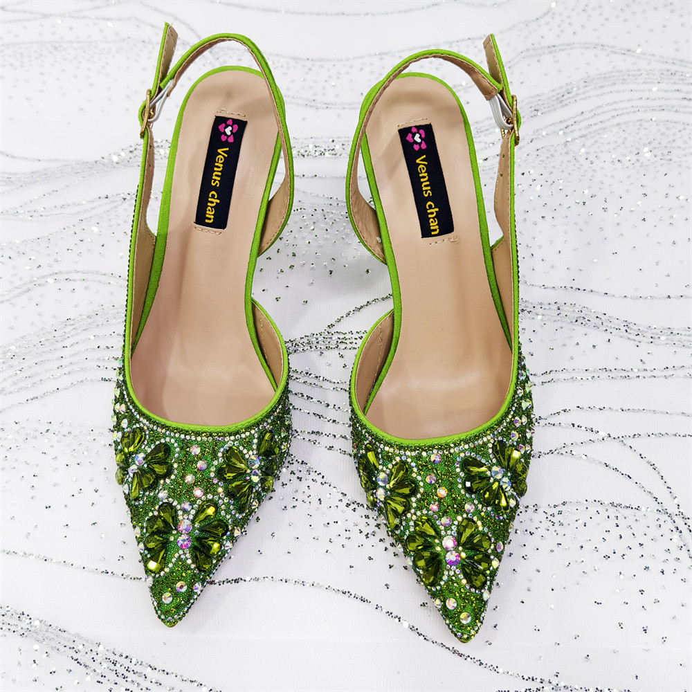 Luxury Green Rhinestone Party  - Luxury Bags Green のレビューと価格