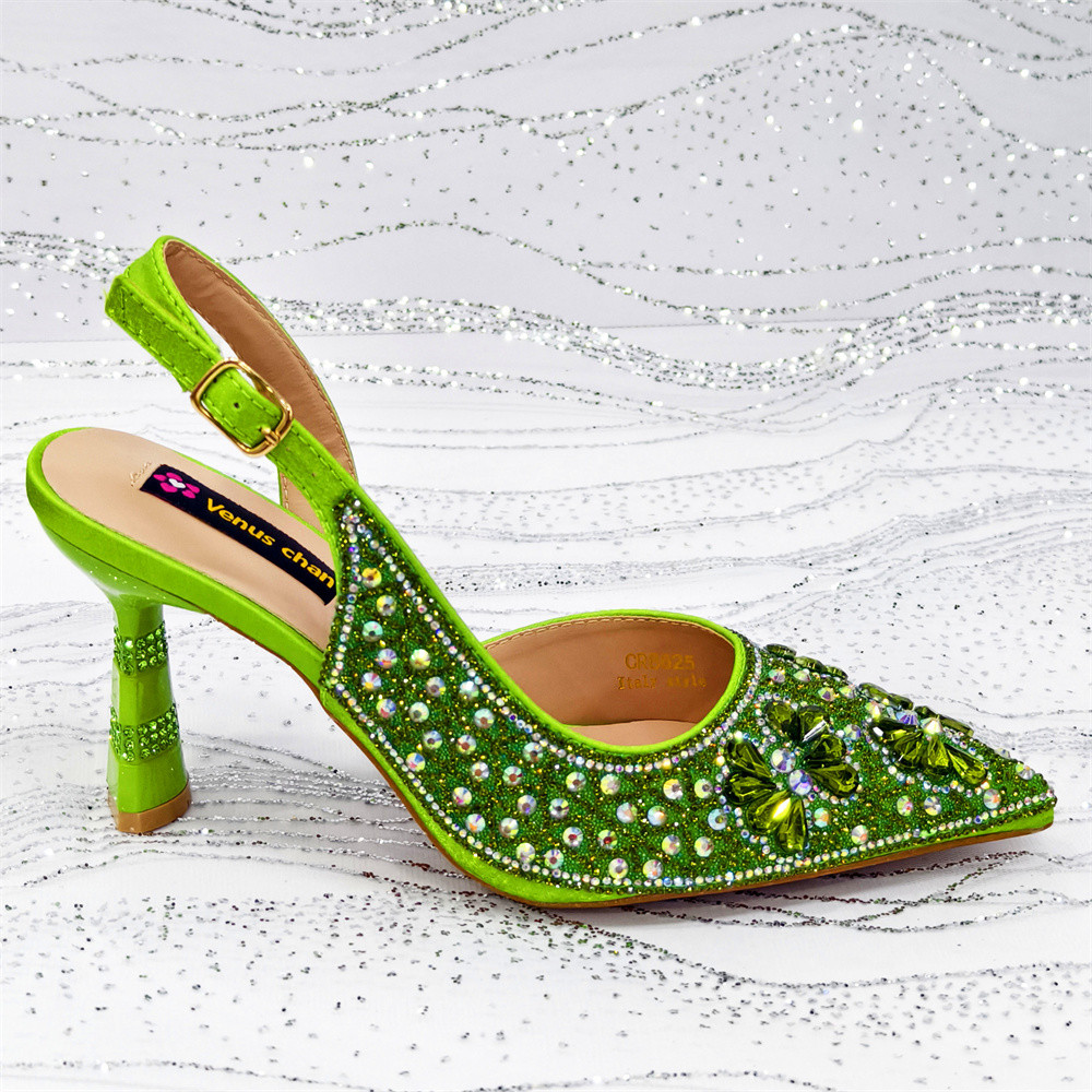 Luxury Green Rhinestone Party  - Luxury Bags Green のレビューと価格