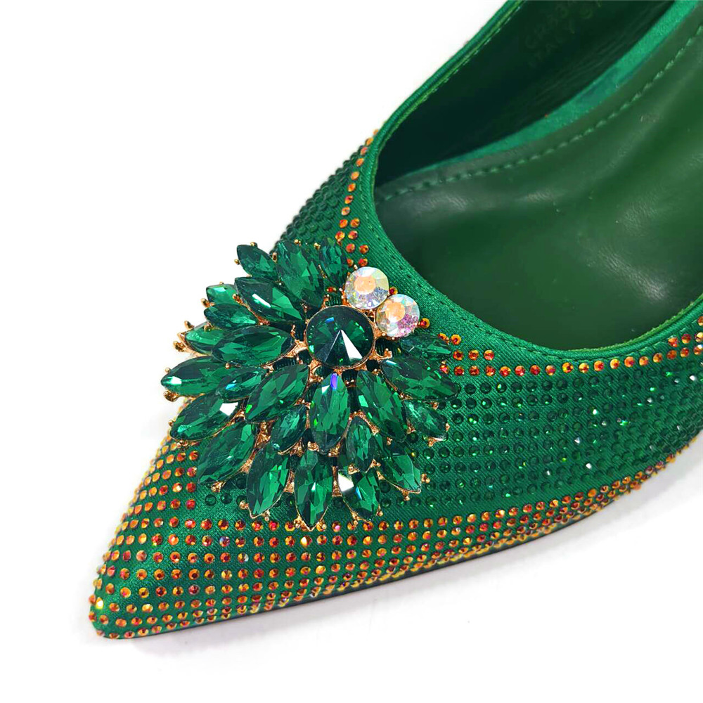 2025 Italian Design Rhinestone - Luxury Bags Green のレビューと価格