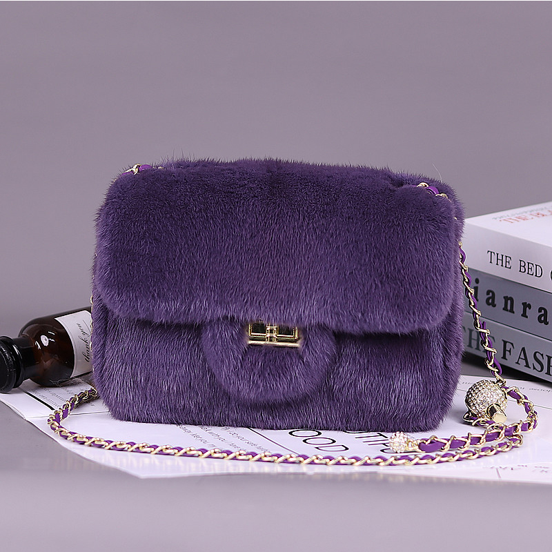 Pure Mink Hair Fashion Women's - Luxury Bags Cute のレビューと価格