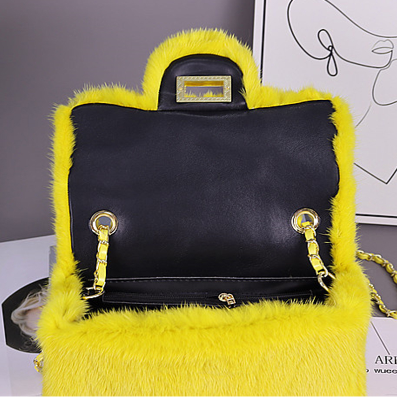 Pure Mink Hair Fashion Women's - Luxury Bags Cute のレビューと価格