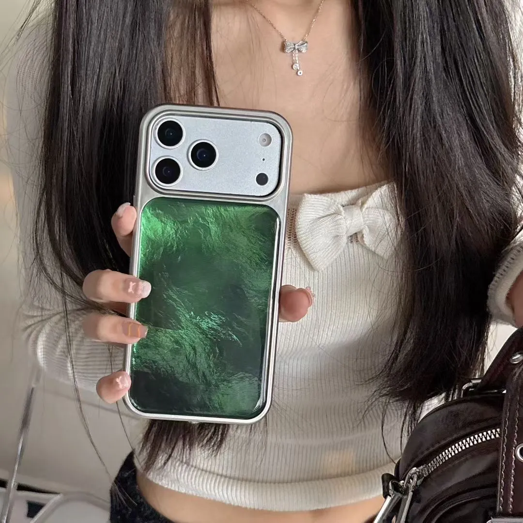 Green Aurora pattern Phone Cas - Luxury Bags Green のレビューと価格